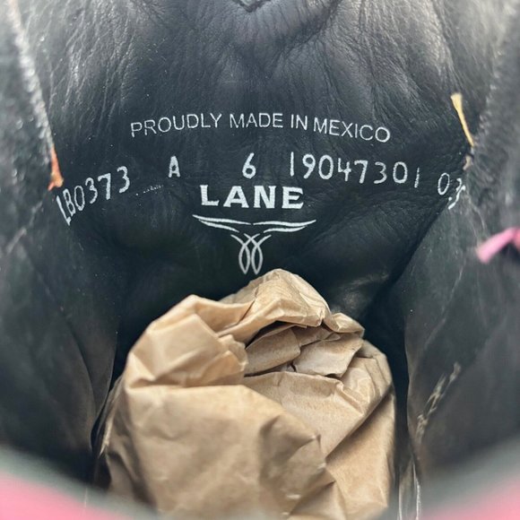 NEW Lane Cactus Button Black Cowboy Bootie 6 Fringe Suede Western Ankle Boots - Picture 9 of 9